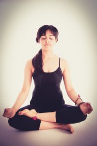 Woman meditating